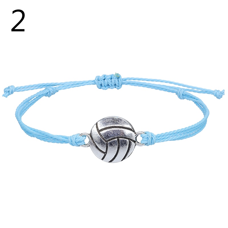 Vòng Tay Dây Bện Gắn charm Hình Quả Bóng Rổ Có Quyến Rũ Cho Nữ