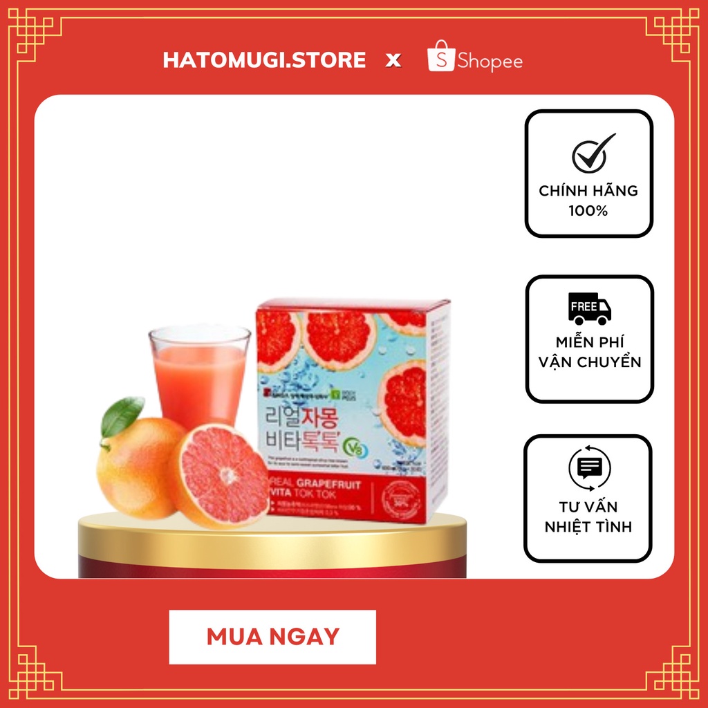 Trà bưởi [ Giảm cân hoàn hảo100%-Hàng Auth ] Trà bưởi giảm cân đẹp da vita hộp full box 30 gói