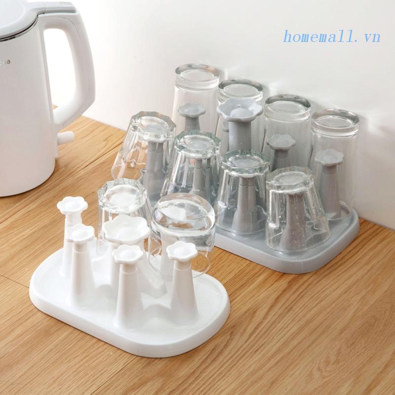 Giá Nhựa Úp Cốc Chống Bụi Đa Năng Tiện Dụng