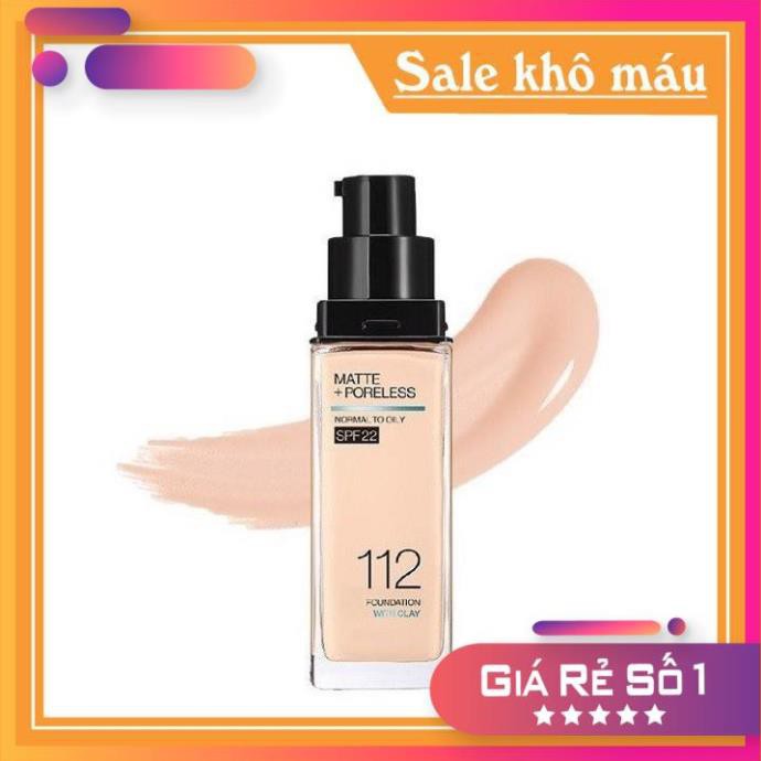 Kem nền kiềm dầu chống nắng Maybelline Fit Me Matte+Poreless SPF22