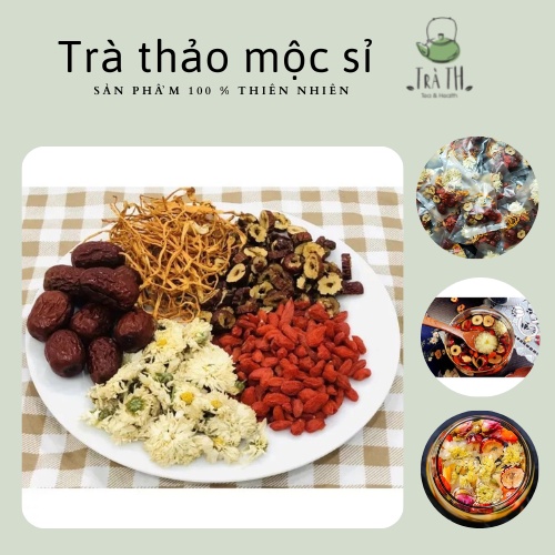 trà hoa cúc đông trùng kì tử táo đỏ sảng khoái 1 gói dùng thử