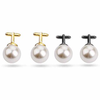 Business Women Pearl Model Cufflinks T-shirt Accessories