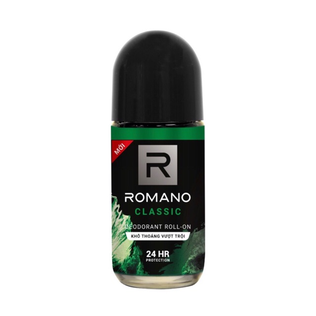 Romano: Bộ 3 Lăn khử mùi Classic+Tặng dây dầu gội 10 gói
