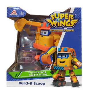 Đồ chơi SUPERWINGS - Robot biến hình máy bay cỡ lớn - Scoop Team Xây Dựng - Mã SP YW730213