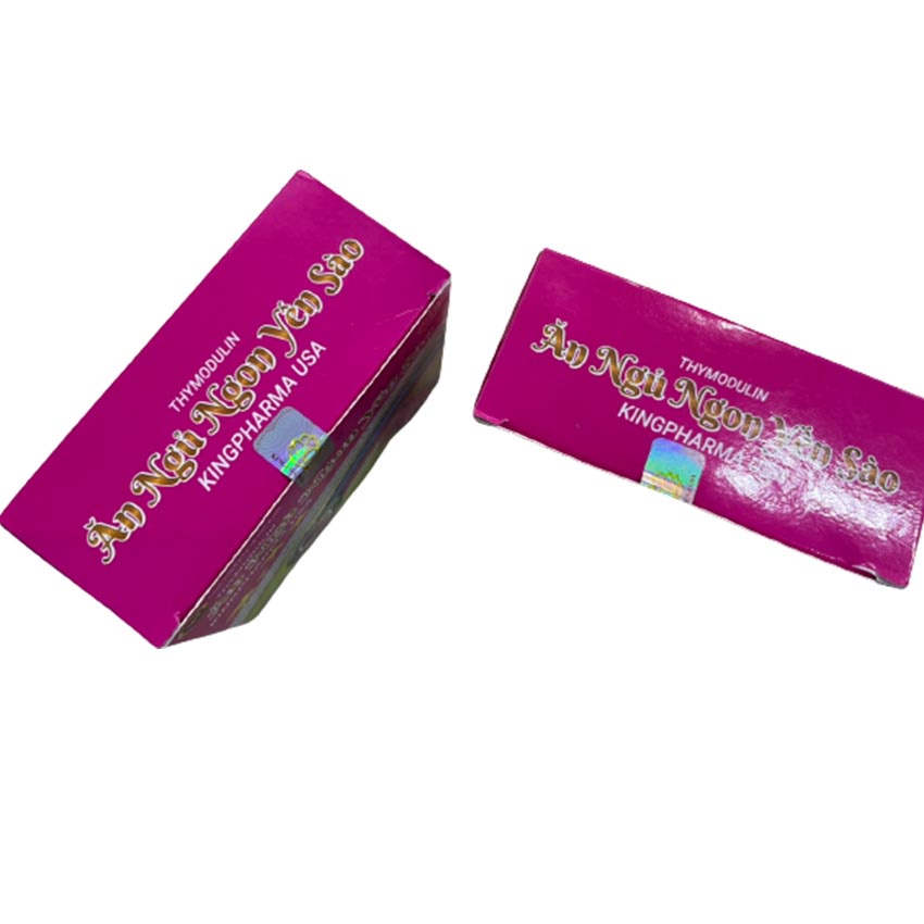 Thymodulin Ăn Ngủ Ngon Yến Sào Kingpharma USA bổ sung acid amin, vitamin &amp; khoáng chất cho cơ thể (hộp 20 gói) - Cvs