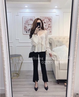 (Ảnh thật) áo lụa chấm bi siêu xinh