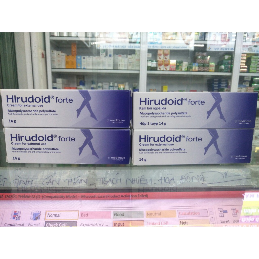 Hirudoid forte (tuýp bôi viêm tĩnh mạch, trị huyết khối tĩnh mach gây phù chân)
