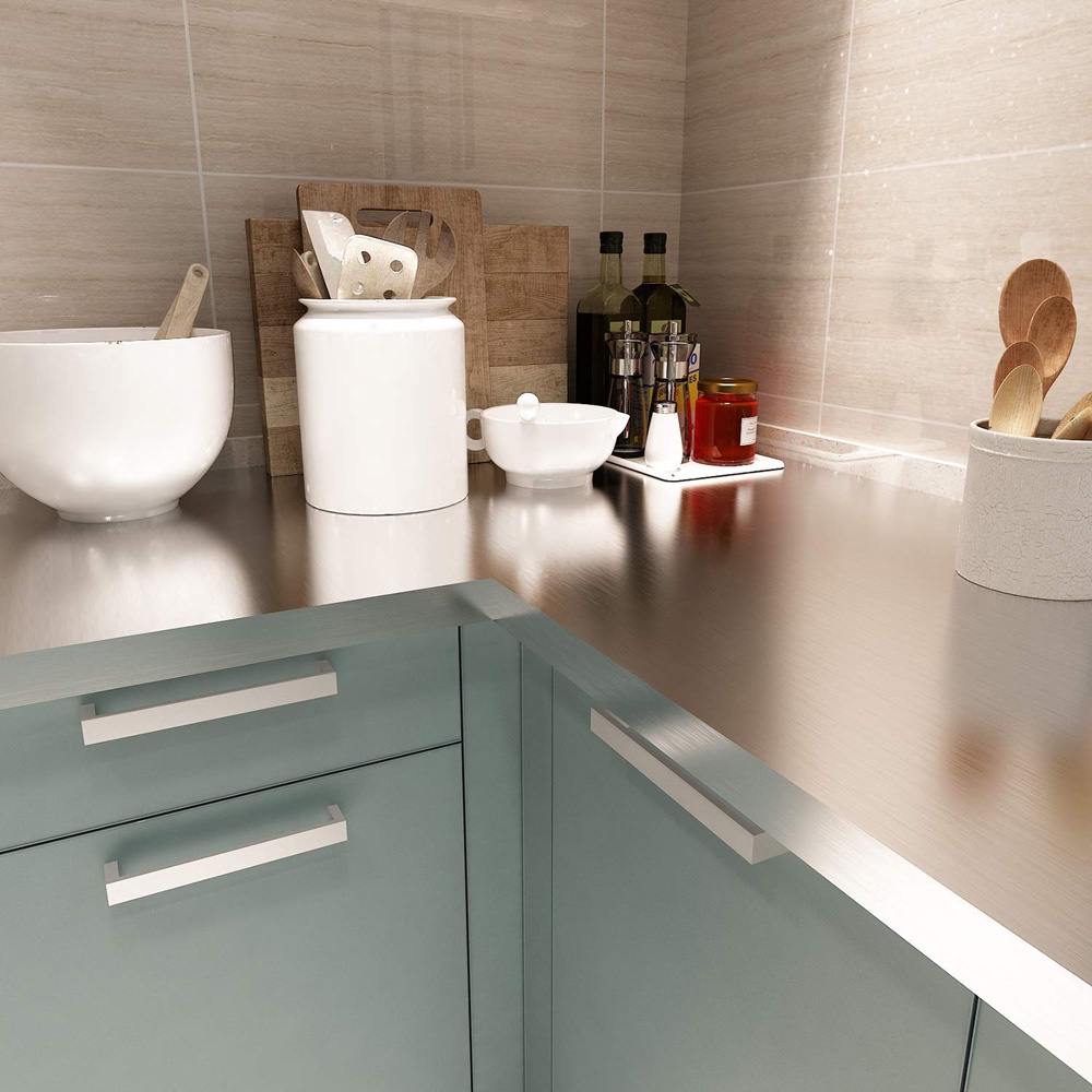 Miếng dán tường/ tủ lạnh bằng giấy kim loại chống dầu nhiều màu trang trí nhà cửa diy độc đáo