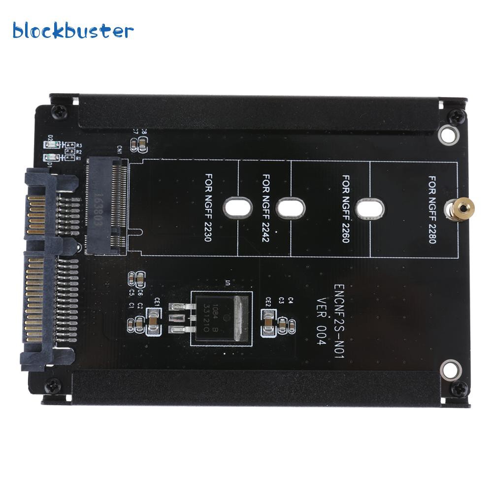 Đen Hộp Kim Loại Chuyển Đổi Cy B + M Socket 2 M.2 Ngff (sata) Ssd Sang 2.5 Sata | BigBuy360 - bigbuy360.vn