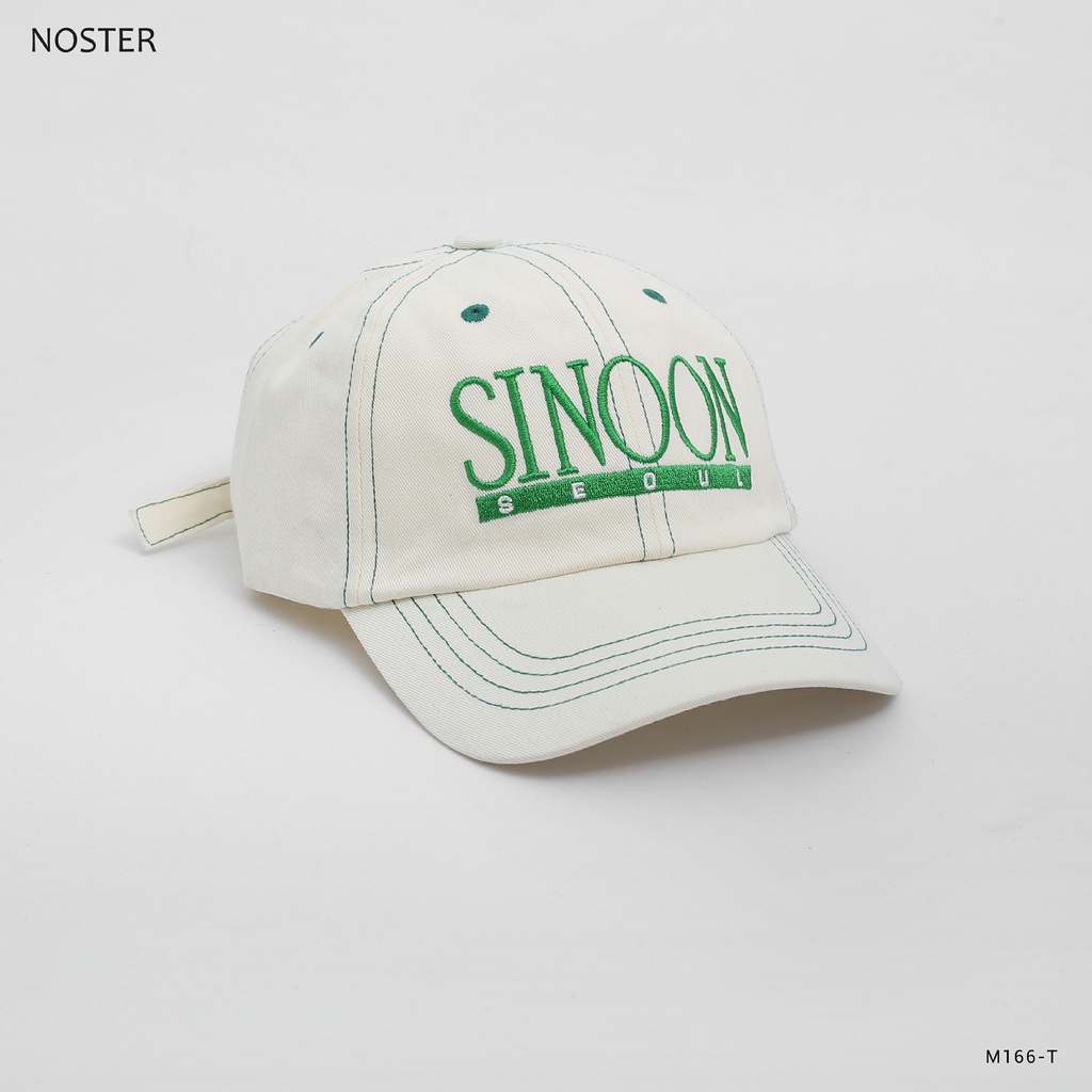 Mũ lưỡi chai, mũ cáp, hoạ tiết chữ thêu Sinoon - NOSTER M166