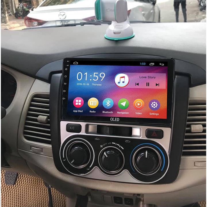 Bộ màn hình OLED C2 lắp sim 4G cho xe TOYOTA INNOVA 2014, RAM 2G, ROM 32G-cửa hàng bán phụ kiện xe ô tô,camera cho ô tô