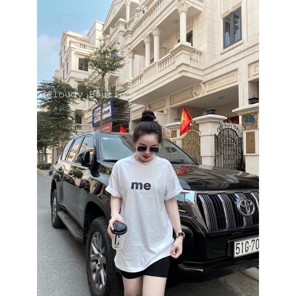 Áo thun ME dáng thụng tay lỡ Áo phông cotton áo ngắn tay