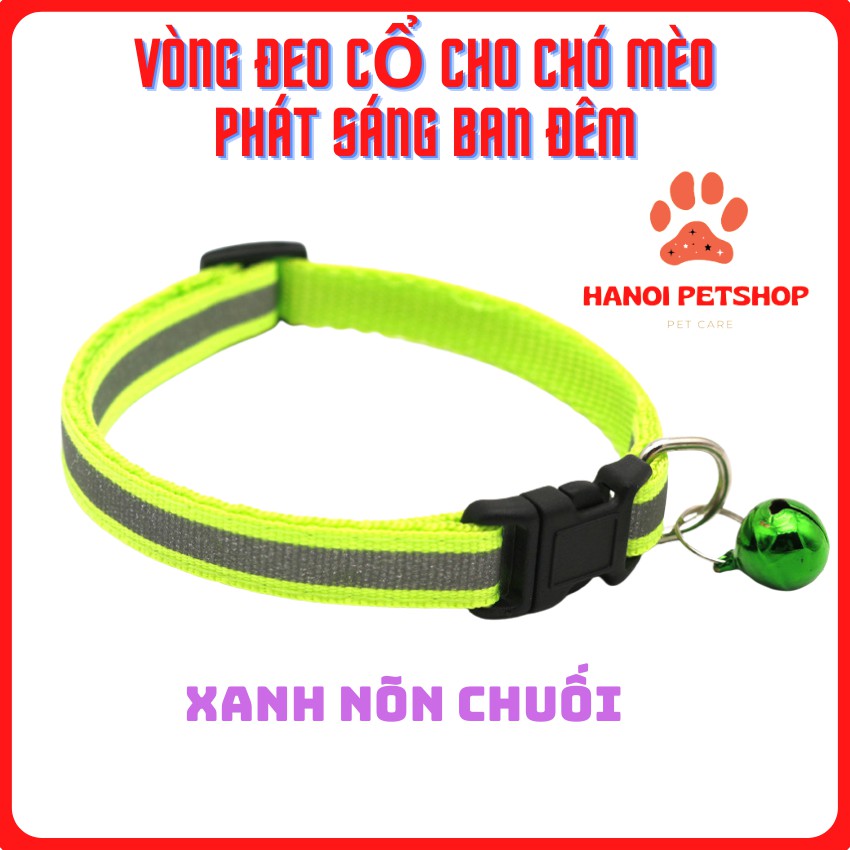 [Giá rẻ nhất] Vòng cổ Cho Chó Mèo Phản Quang Có Thể Điều Chỉnh Tích Hợp Chuông Cho Thú Cưng (Nhiều màu lựa chọn)