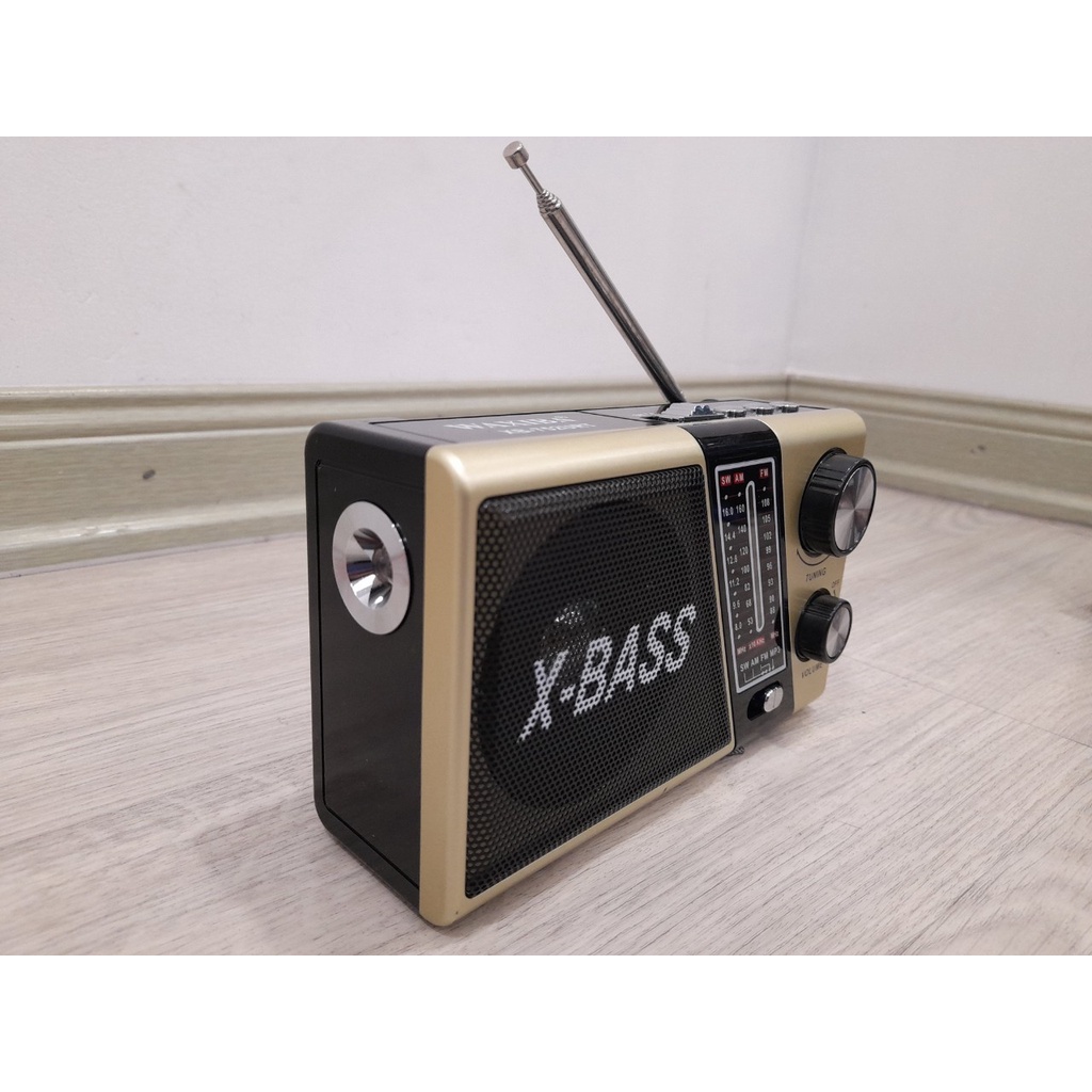 Loa Đài Radio WAXIBA XB-752 Chạy USB , Thẻ Nhớ , Kiêm Đèn Pin . Bắt Sóng Cực Tốt , Loa To , NGƯỜI GIÀ Dễ Sử Dụng