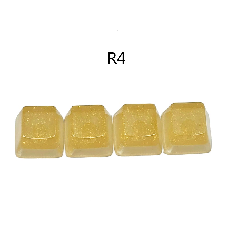 Nút Bàn Phím OEM R4 Bằng Nhựa Trong Mờ Màu Vàng Cho RGB