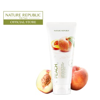 Sữa Rửa Mặt Đào Nature Republic Fresh Herb Peach Cleansing Foam 170ml