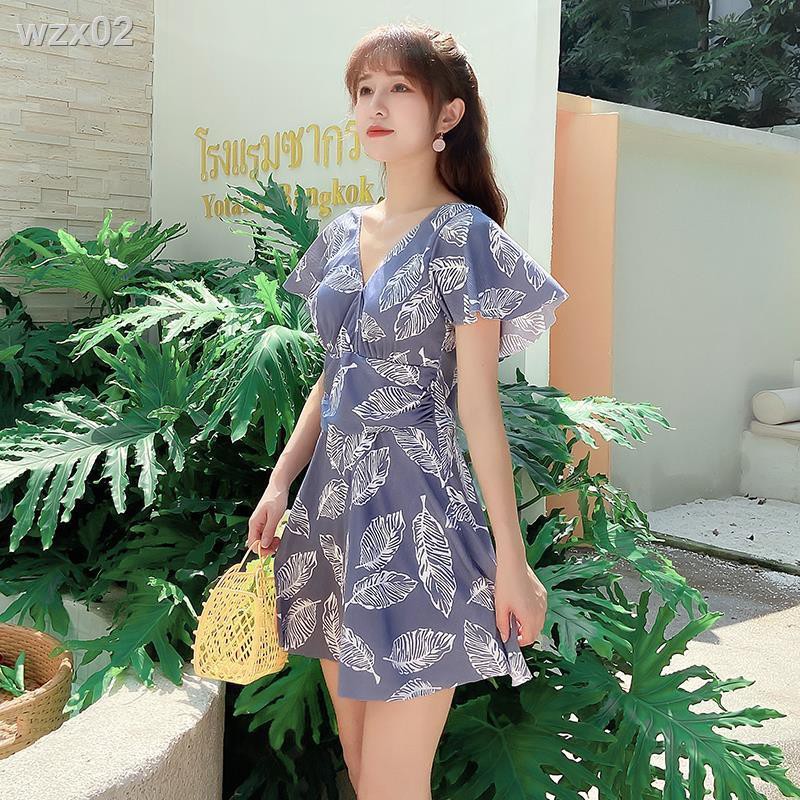 áo tắm nữ che bụng giảm béo bảo thủ váy một mảnh boxer plus size suối nước nóng sexy