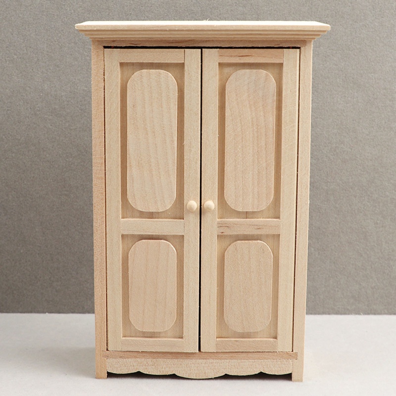 Tủ Quần Áo Mini Tỉ Lệ 1 / 12 Độc Đáo Trang Trí Nhà Búp Bê