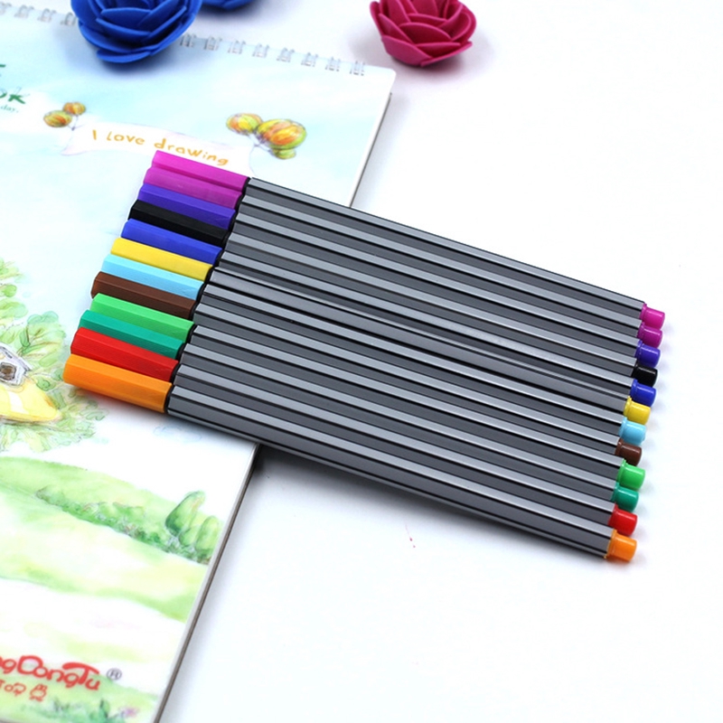 Bút Đánh Dấu Ngòi Mảnh Mịn Nhiều Màu Sắc Đa Ứng Dụng