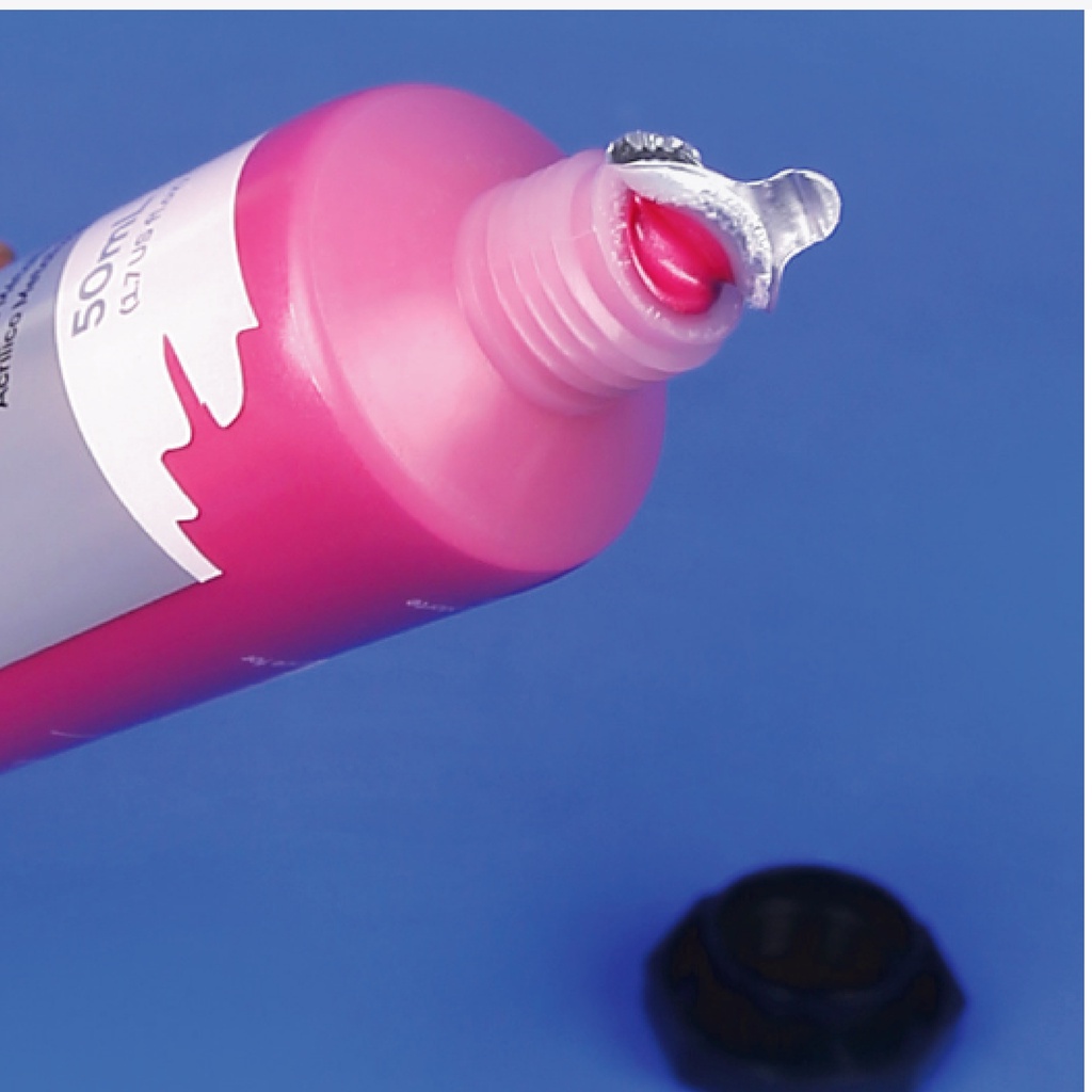 Màu nhũ ánh kim metalic acrylic 50ml vẽ trên vải, tường, canvas, gốm, sứ, kính đa chất liệu