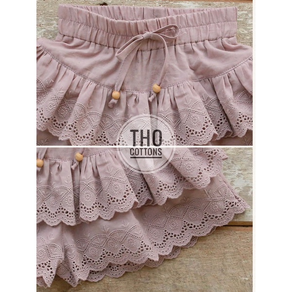 Set quần váy ren Korea bé gái