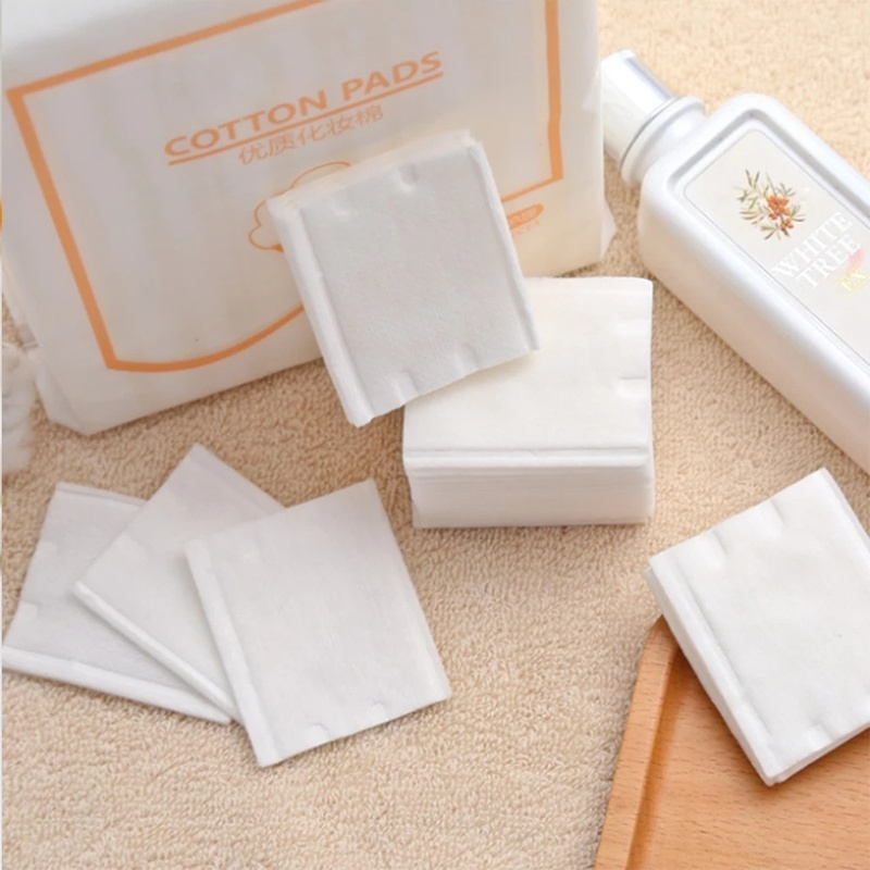 Túi 222 Miếng Bông Cotton Không Dệt Mềm Mại Hai Mặt Dùng Một Lần Chăm Sóc Da Mặt/Trang Điểm Cho Nữ