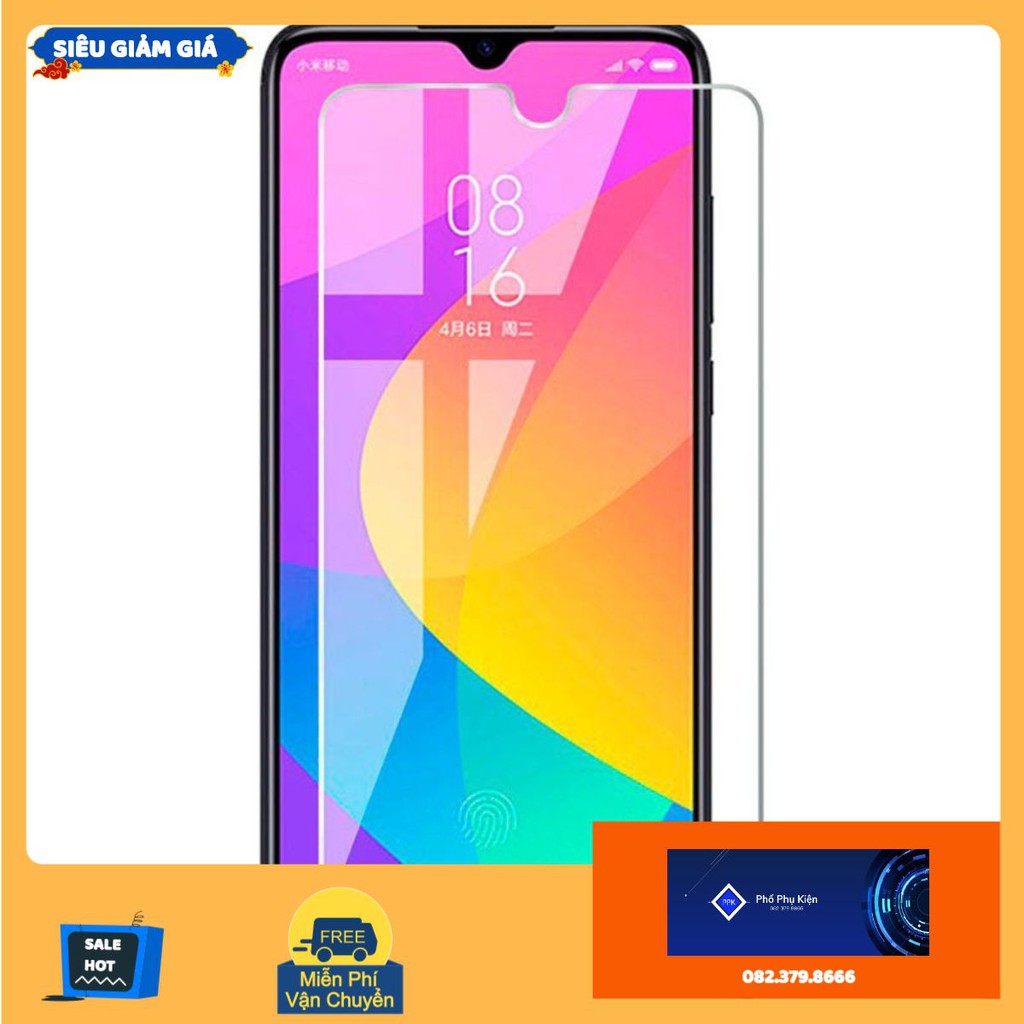 Kính cường lực Xiaomi Mi A3 cao cấp tặng kèm khăn lau màn hình .
