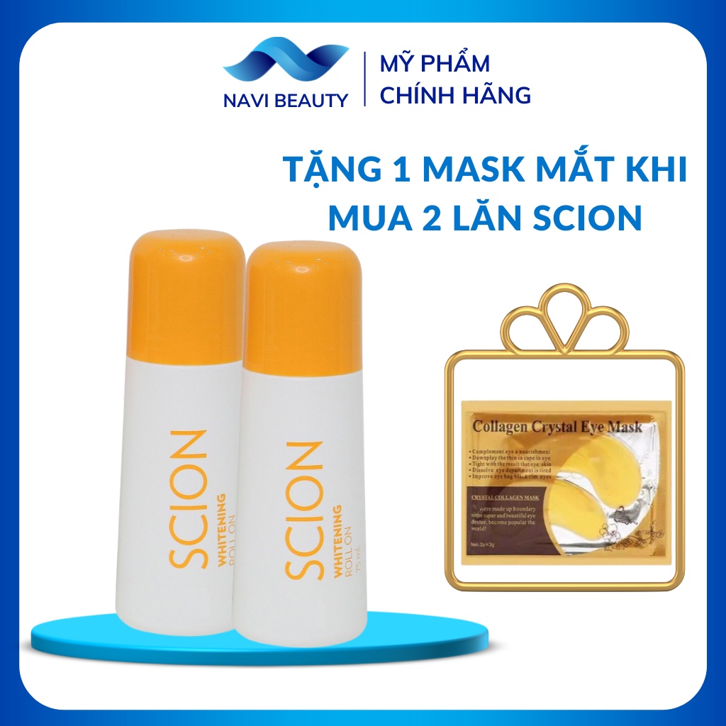 Lăn khử mùi Scion giúp giảm hôi nách số 1 tại Việt Nam - Tặng ngay 1 Mask mắt khi mua 2 chai