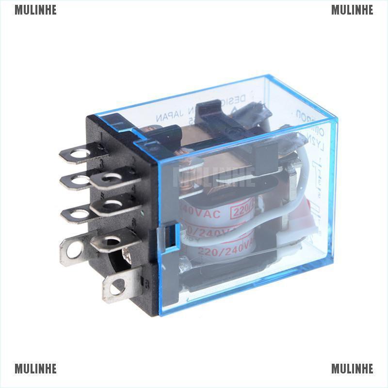 Rơ Le Điện Tử 10A AC220V LY2NJ HH62P 8 Pins 2 Open 2