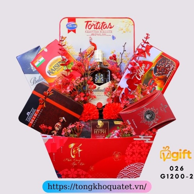Giỏ Quà Tết 2022 Mẫu Giỏ 1050 - 1200 ( 8 Giỏ Quà Tết ) | BigBuy360 - bigbuy360.vn