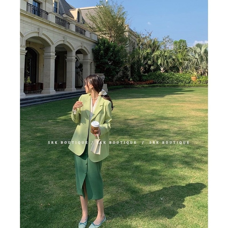 Chân Váy Lụa Bóng Lưng Cao Xẻ Tà Dáng Ôm Có Size Lớn Thời Trang Cho Nữ