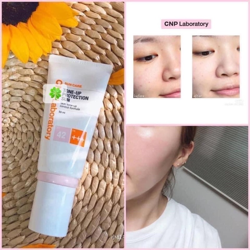 Kem chống nắng nâng tone da hãng CNP có hoá đơn mua Hàn đầy đủ ạ