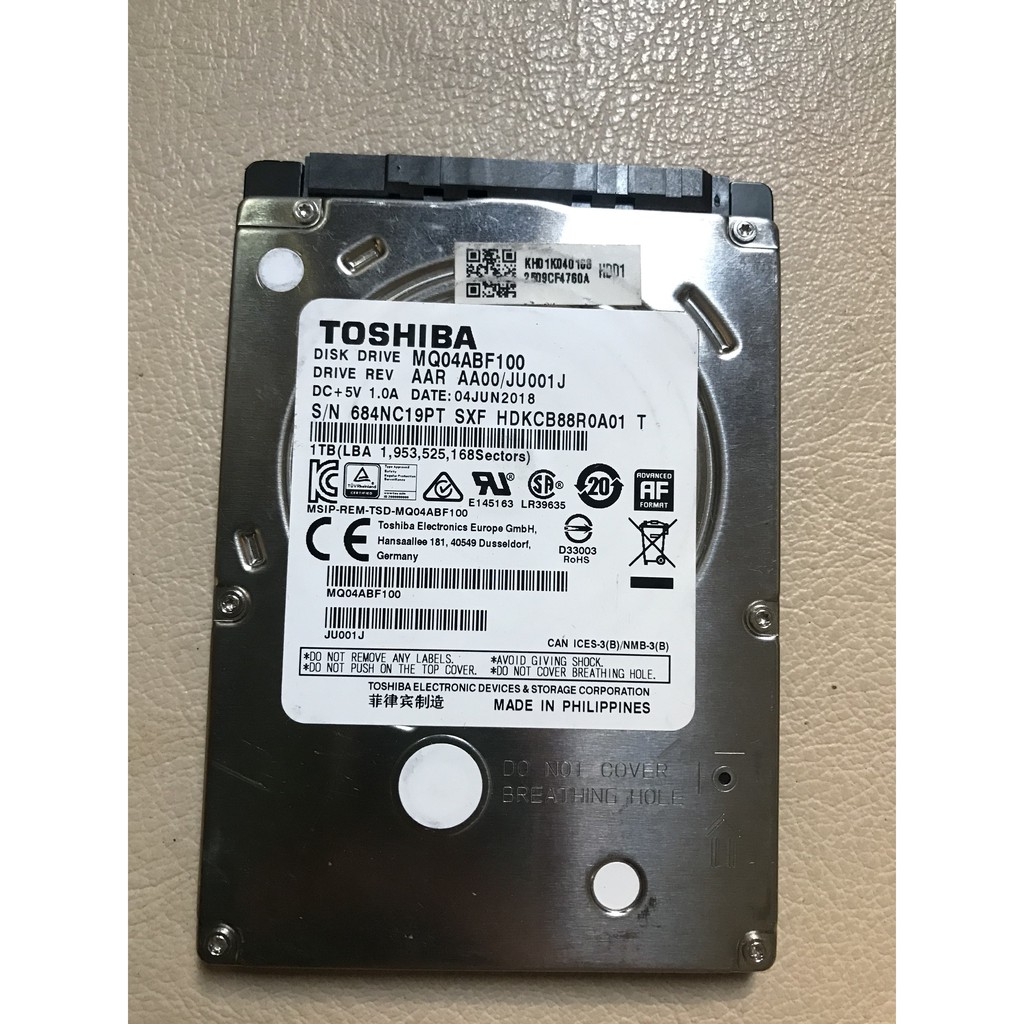 Ổ cứng Toshiba HDD Laptop 1TB