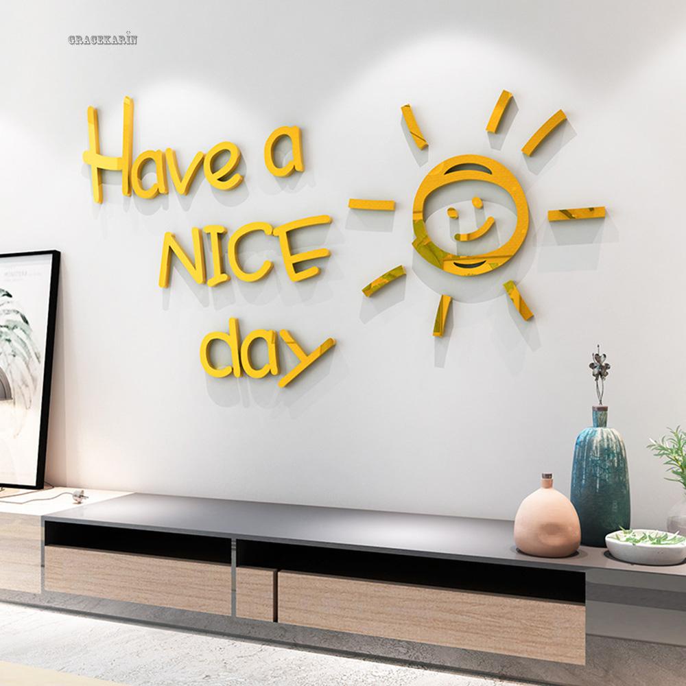 Sticker Dán Tường Chữ Have A Nice Day