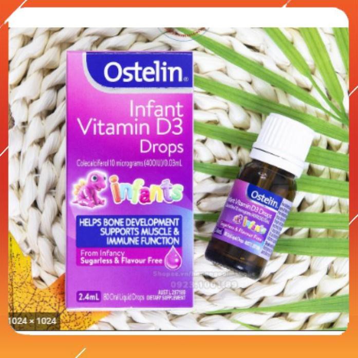 Vitamin D Ostelin cho bé [FREE SHIP_BẢN NỘI ĐỊA] dạng nước