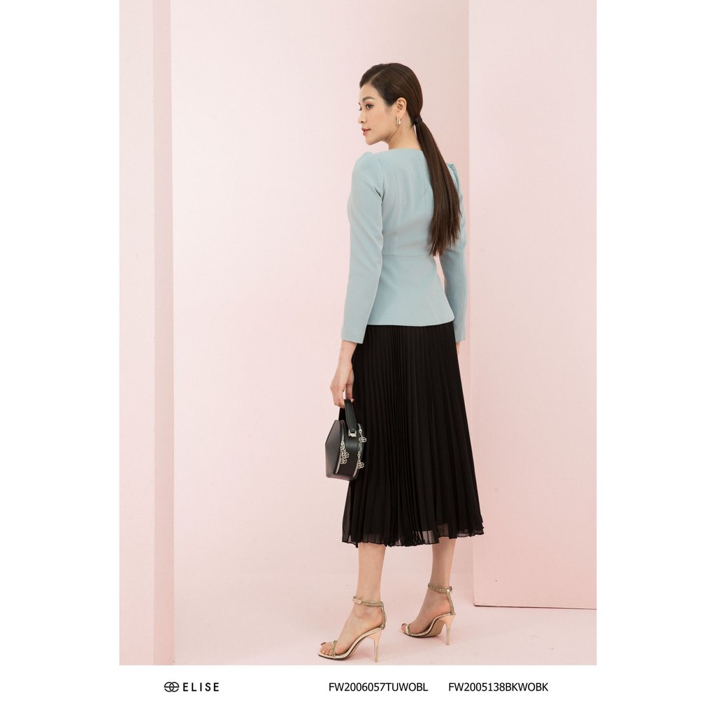 [Mã FAMALLT5 giảm 15% đơn 150k] Áo vest xanh nơ ngực thiết kế Elise | BigBuy360 - bigbuy360.vn