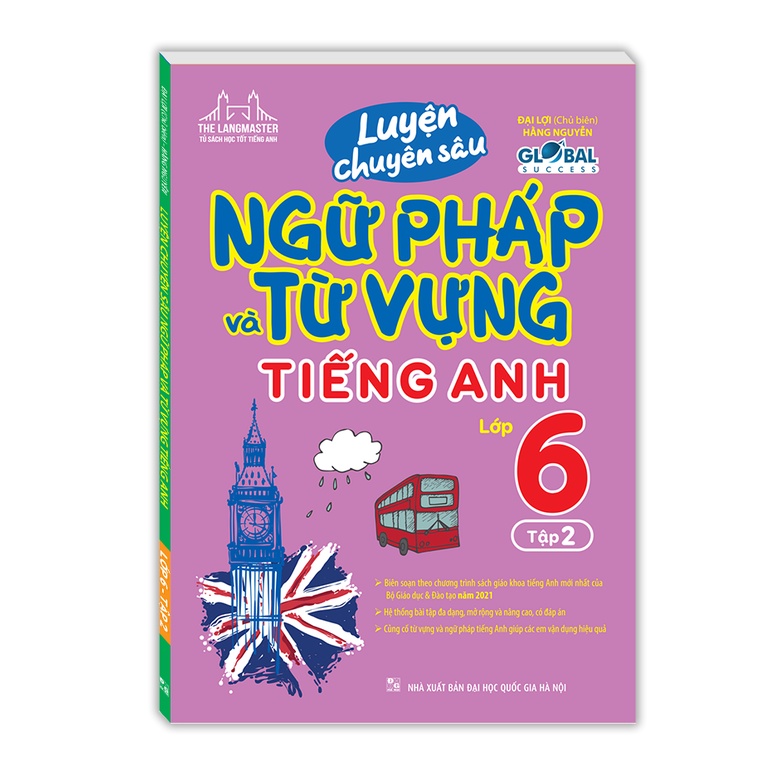 Sách - GLOBALL SUCESS Combo luyện chuyên sâu ngữ pháp và từ vựng tiếng anh lớp 6 (T1+T2)