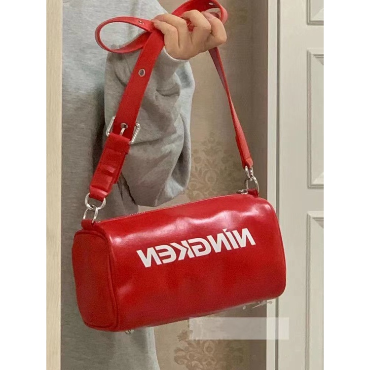 Túi Đeo Vai Màu Đỏ Phong Cách Năm Mới 2022 Sang Trọng Thời Trang Mùa Hè Cho Nữ