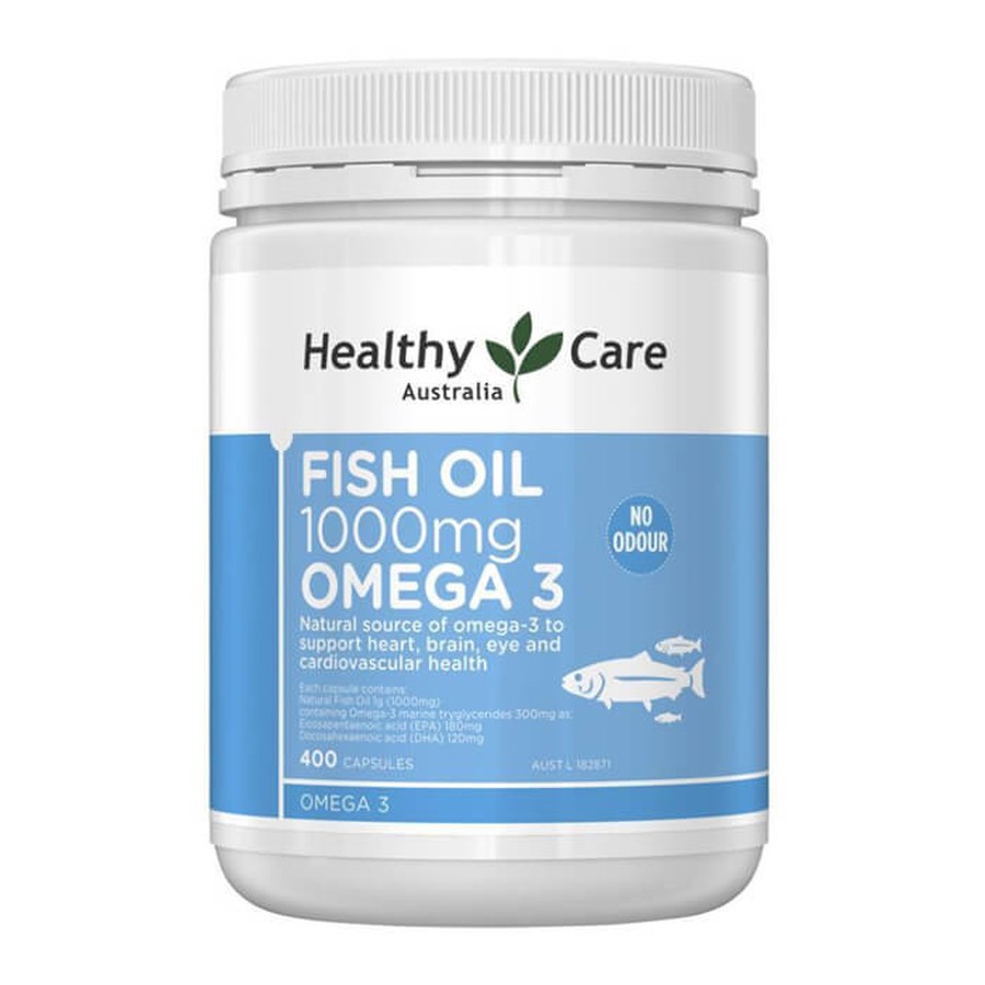 Free Ship Fish oil 1000mg omega 3 Healthy Care Úc