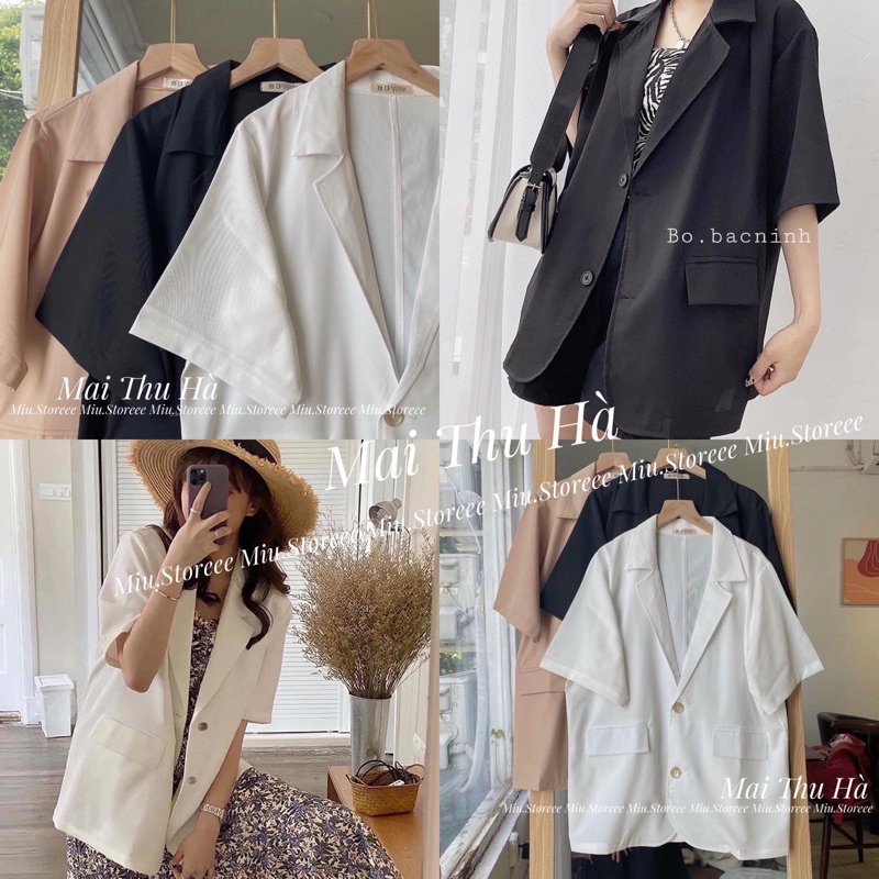 ÁO KHOÁC BLAZER VEST TAY LỠ