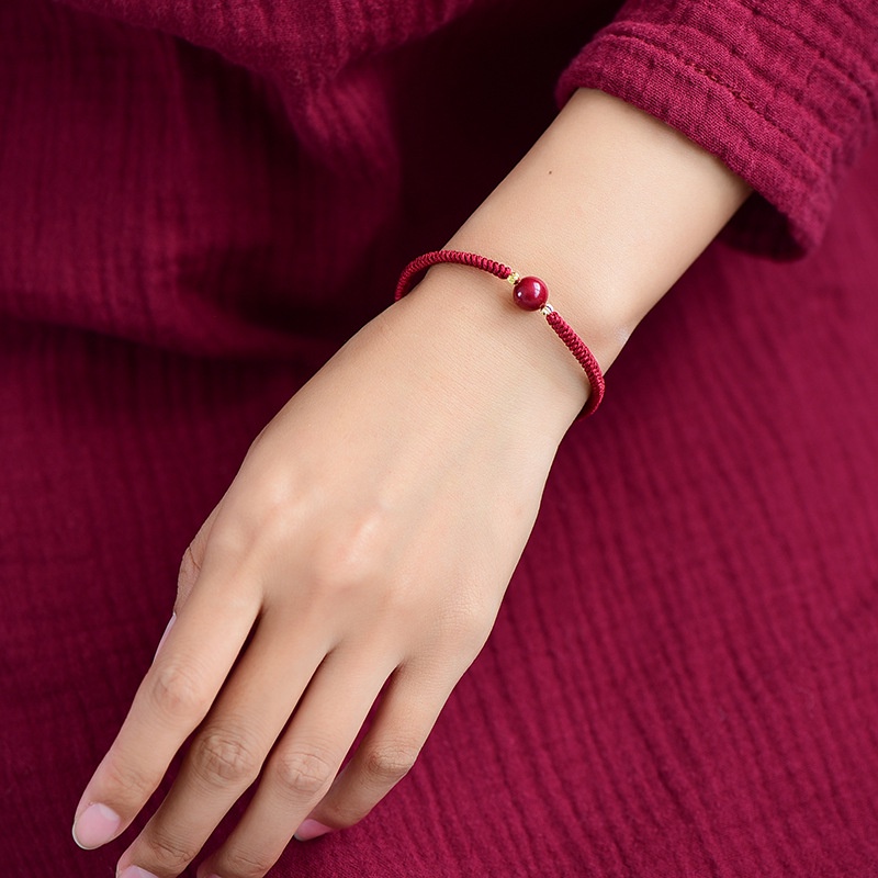 Vòng Tay Dây Đỏ May Mắn Handmade Phong Cách Hàn Quốc Cho Nữ