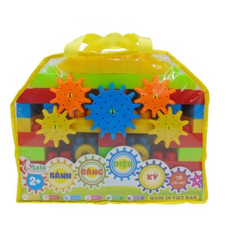 Xếp hình mầm non cho bé 78ct - nhựa an toàn