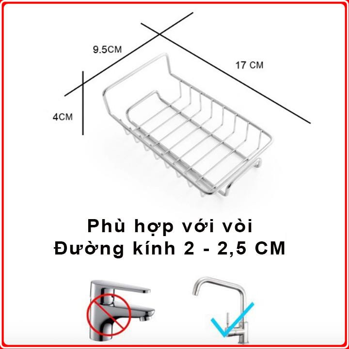 [ Sỉ ] Giá Inox Để Giẻ Đồ Rửa Chén Bát, Kệ Gắn Vòi, Treo Vòi Đựng Đồ TIỆN DỤNG VỆ SINH