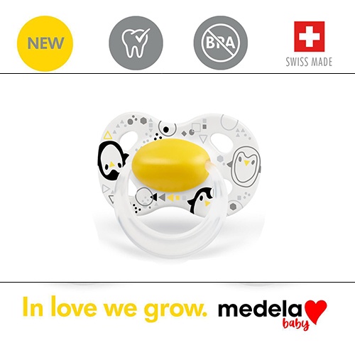 Núm ti giả của Medela Baby, không chứa BPA, Nhẹ và chỉnh nha - Núm vú giả cho bé từ 6-18 tháng tuổi