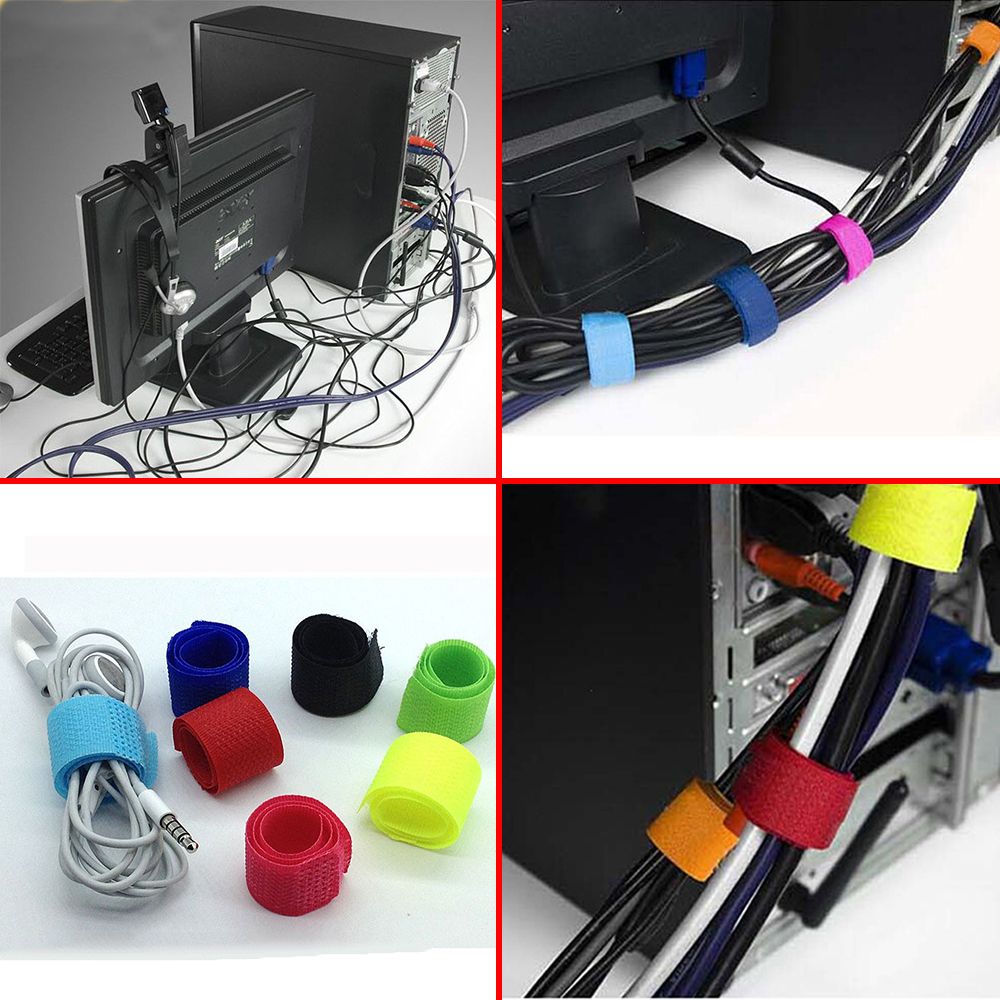 Bộ 10 dây cố định dây cáp gọn gàng