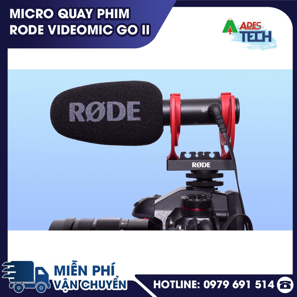 [HÀNG CHÍNH HÃNG] Micro quay phim Rode VideoMic GO II - Bảo hành 12 tháng