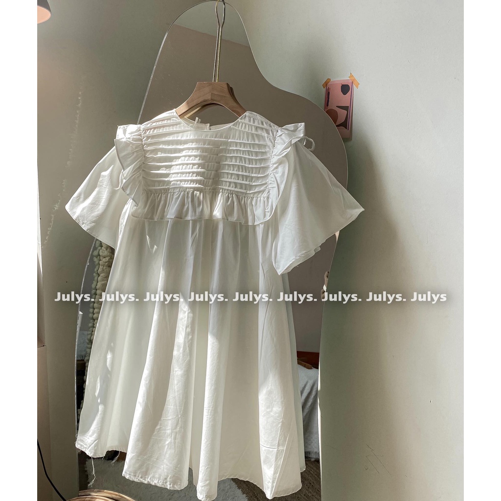 Áo váy babydoll thô xếp li ngang Julys (ảnh THẬT kèm video) | BigBuy360 - bigbuy360.vn
