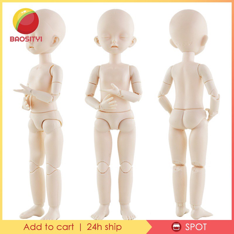 [Baosity1] Búp Bê BJD Khớp Nối Với Mắt Ngủ Kèm Phần Đầu Tỉ Lệ 1 / 6