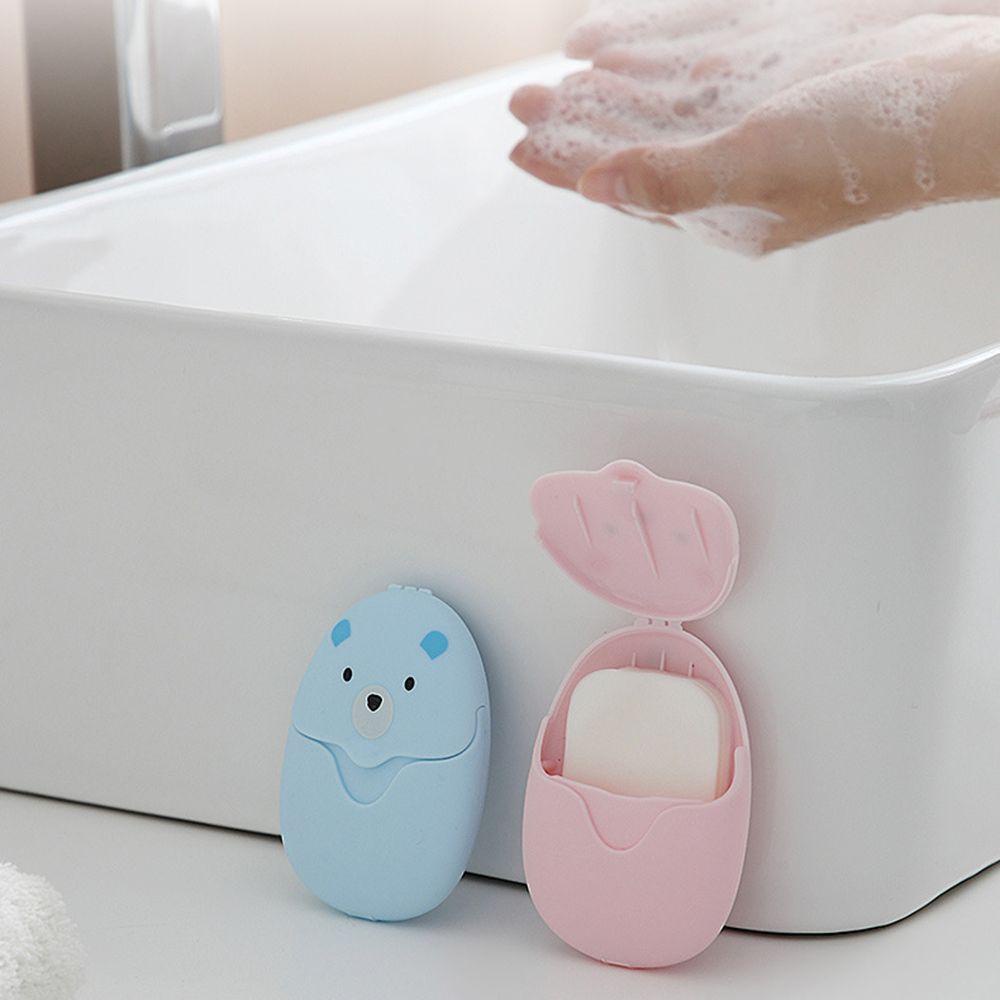 Hộp 50 Xà Phòng Giấy Dễ Thương Dùng Khi Đi Du Lịch