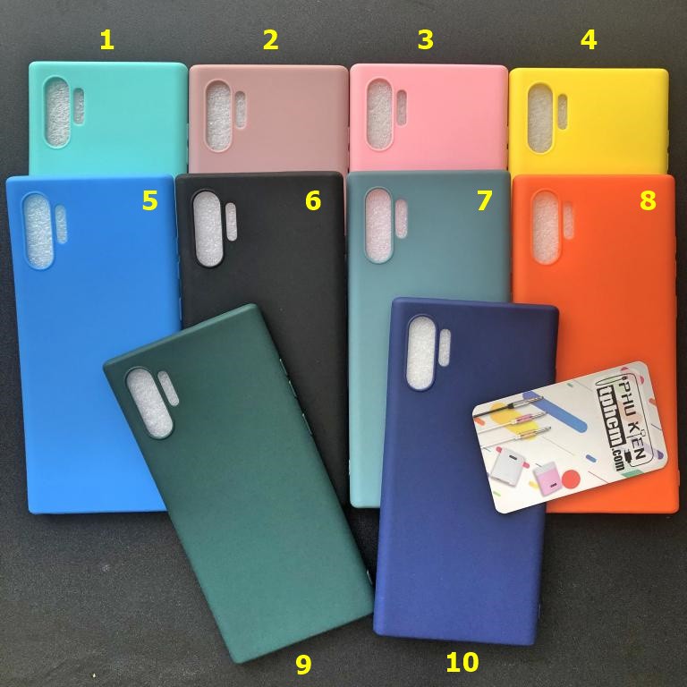 Ốp lưng Samsung Note 10 Plus Dẻo màu trơn Siêu Cool